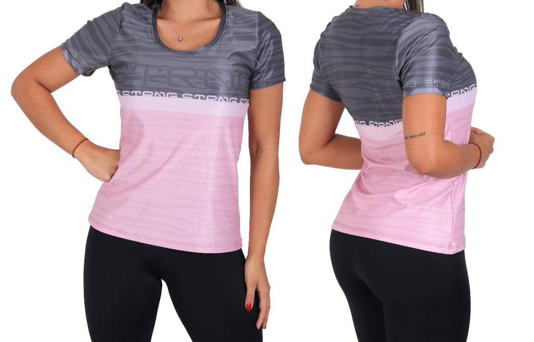 Pink and Silver Strong Shirt